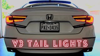 Clear V3 LED Tail Light Install  10th Gen Honda Accord
