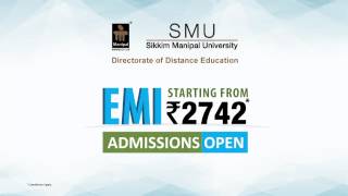 EMI option now available for Admission - Distance Education not so distant now!