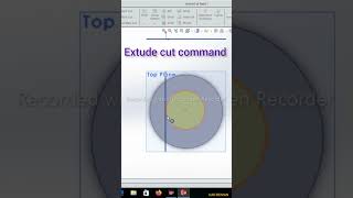 Solid Work Software Me Extude Cut Karna ? Extude Cut