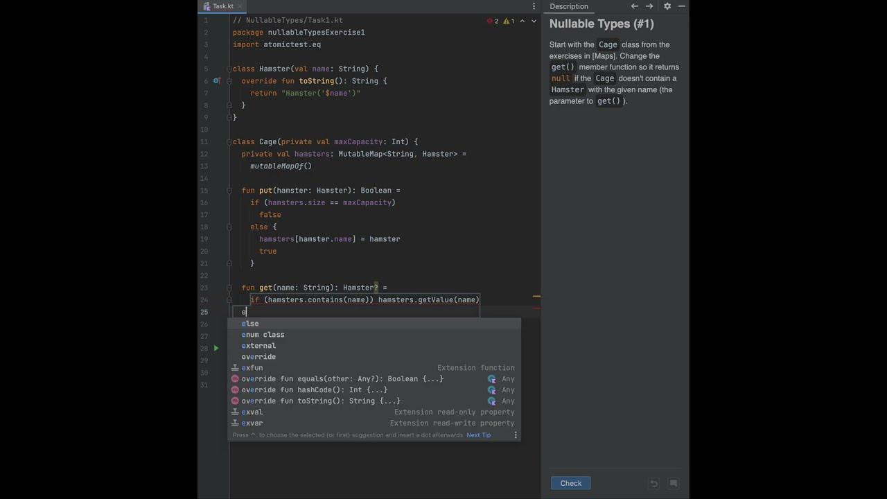 Kotlin nullable type cage program youtube