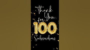100 subscribers celebrate #shorts #100subs #100 Follow my timer page to reach 1000 subscribers