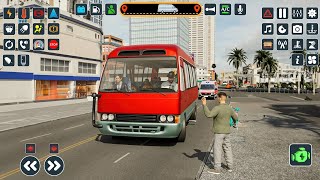 Mini Bus Simulator City Bus Stop - Bus Wala Game - Android Gameplay screenshot 2