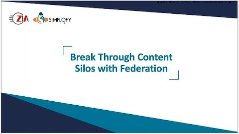 Simply Speaking with Simflofy - Special Episode: Breaking Through Content Silos With Federation