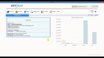Creating Sales Invoice with BARCODE in GSTpad  billing software
