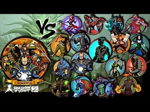 Shadow Fight 2 The Most Powerful All Bosses Assistant Skill Vs All Bosses