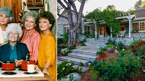THE GOLDEN GIRLS cast real homes of Bea, Betty, Es...