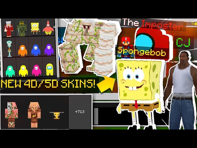 COMO INSTALAR SKINS 5D REALISTAS NO MINECRAFT PE ! (Minecraft Pocket  Edition) 