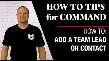 Add a Team Lead or Contact