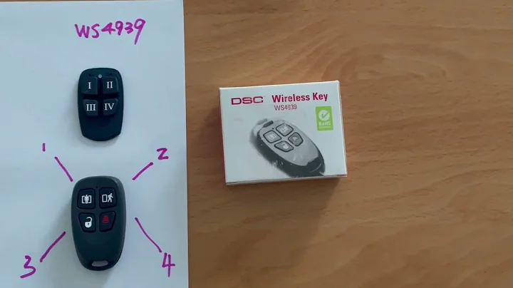 DSC keyfob WS4939 buttons pattern