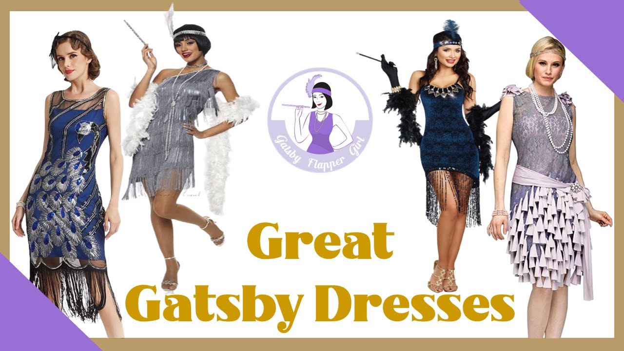 Great Gatsby Dresses & Costumes 1920s Style Guaranteed to Impress! - YouTube