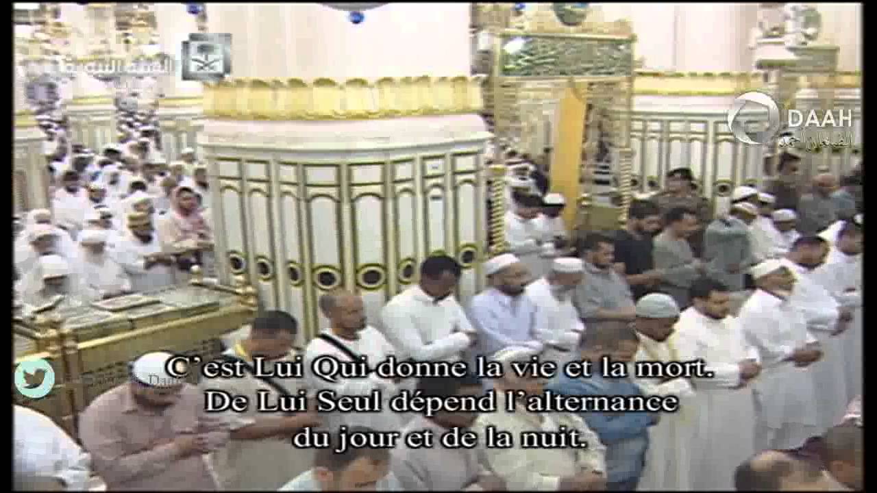 صلاة التراويح للشيخ علي الحذيفي ليلة 17 مضان 1436 من المسجد النبوي