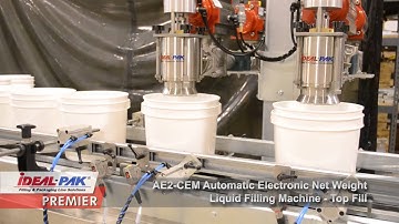 Ideal-Pak AE2-CEM Automatic Electronic Net Weight Liquid Filling Machine