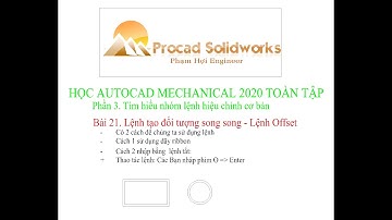 Bài 21. Lệnh tạo đối tượng song song, lệnh offset trong autocad