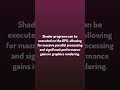 Daily Debug. / Shader programs can be executed on the GPU, allowing...