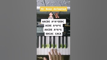 Tutorial 29 | Mr Bean Animated. 🎹 #pianotutorial #suffixpiano #themesong #mrbeananimated #shorts