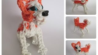 DIY Rainbow Loom akita puppy Part 2/2 Loombicious