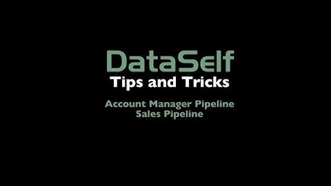 DataSelf Tips & Tricks #1: Sales pipeline analysis for account managers