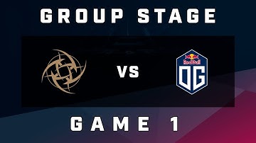 [ESL One Birmingham] NINJAS IN PYJAMAS vs OG - Game 1 - GROUP STAGE
