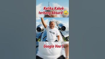 Ketika kake terbang absurd 😅 | Google Veo 3 | #shorts  #veo3 #ai #viral #komedi #funny