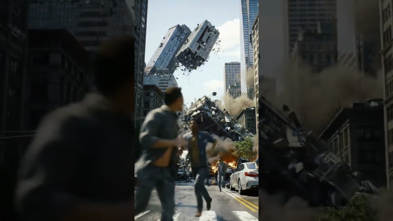 Real-Life Urban Disaster in New York – Skyscrapers Collapsing, People Running in Panic