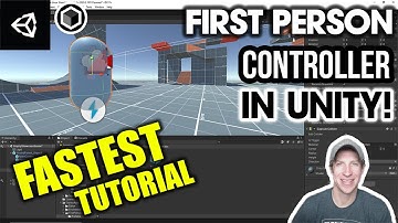 The FASTEST Way to add a FIRST PERSON CONTROLLER in Unity!