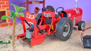 Increíble Mini Tractor con Sierra hecho con Latas de Refresco y Motor dc