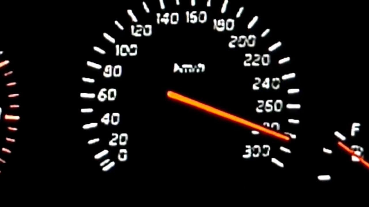 Nissan Skyline R34 0-300 Speedometer