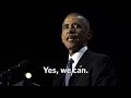 The final minutes of president obamas farewell address yes we can