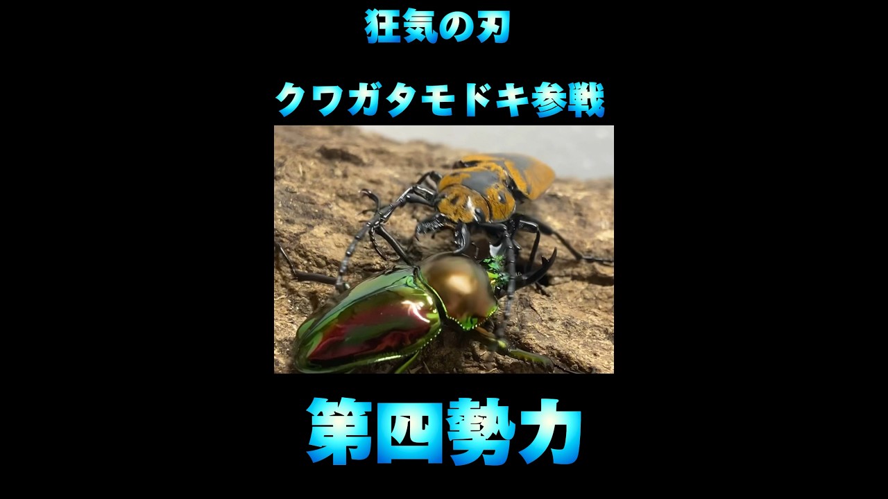 ［異種格闘技］クワガタモドキVSニジイロクワガタ　［リアルムシキング］ 