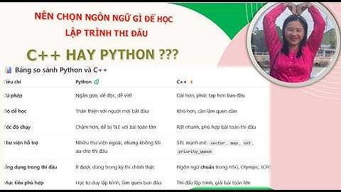 C++ hay Python để học lập trình thi đấu? TƯ DUY THUẬT TOÁN MỚI LÀ CHÌA KHÓA THÀNH CÔNG!!!!