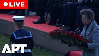 LIVE | Princess Anne Attends Solemn ANZAC Day Remembrance Ceremony | APT