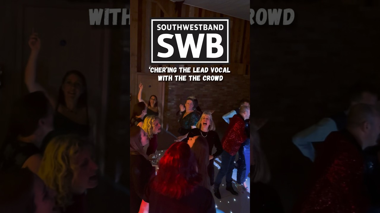 ‘Cher’ing the lead vocal at a Yorkshire Christmas Party 