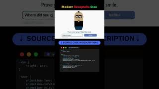 Make Stan Smile CAPTCHA CSS Animation #coding #programming #stan #recaptcha #shorts #techshorts