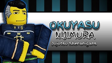 OKUYASU MOVESET | Jujutsu Shenanigans Skill Builder | #skillbuilder #jjs #jujutsushenanigans