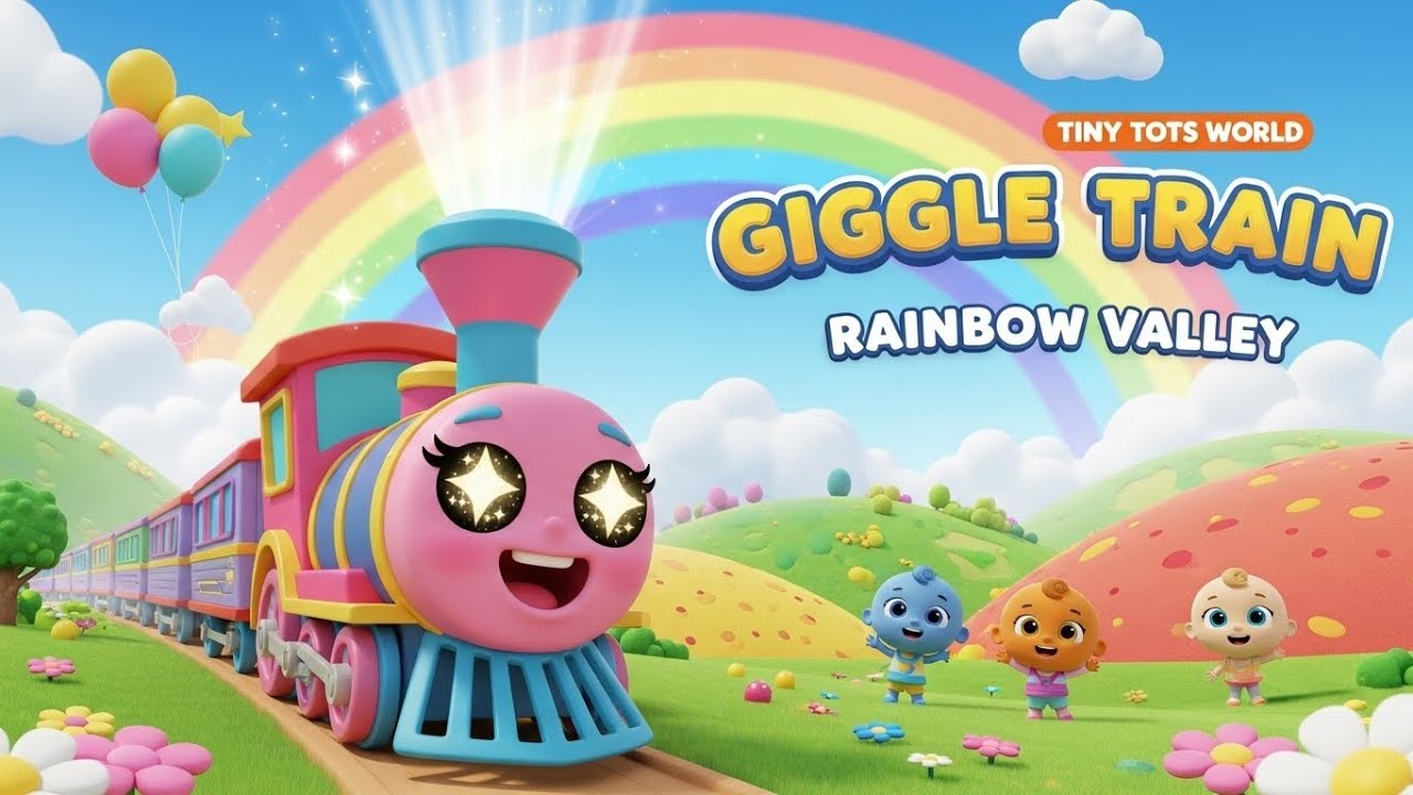 The Giggle Train Rolls Through the Rainbow Valley 🚂🌈 | Tiny Tots World