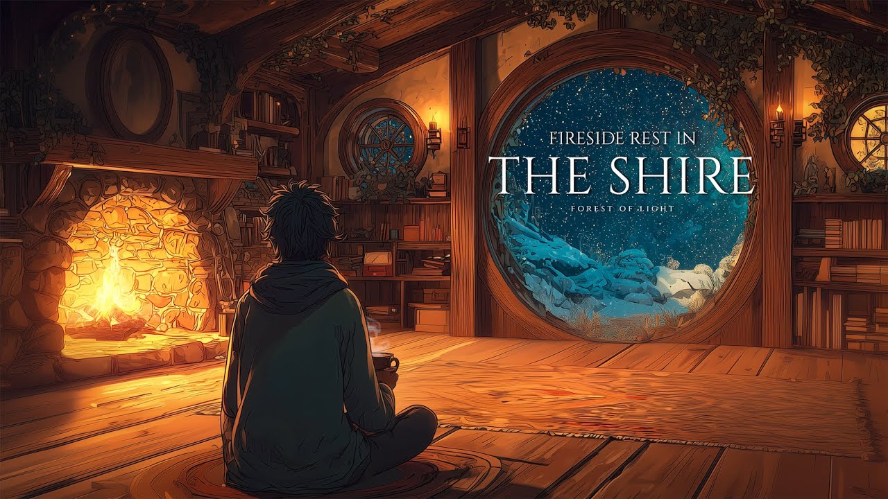 Soft Medieval Music For Reading & Study | Fireside Rest In The Shire