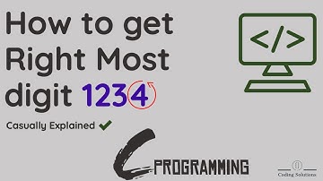 Print the Right Most Digit of an integer number (modulus operation) | C Programming |