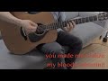 you made me realize/my bloody valentine acoustic guitar  cover