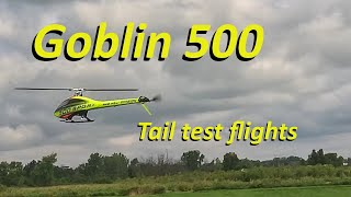 SAB Goblin 500 - tail test flight