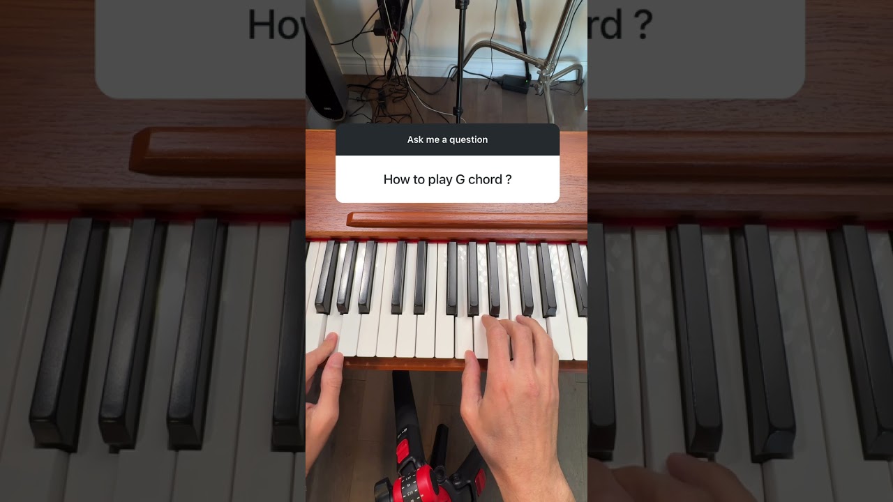 G Major Chord on Piano