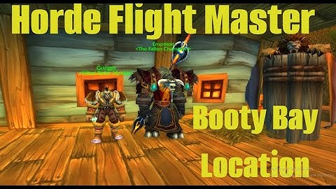 Booty Bay Flight Master Location -  Gringer Wind Rider Master - Stranglethorn Valley
