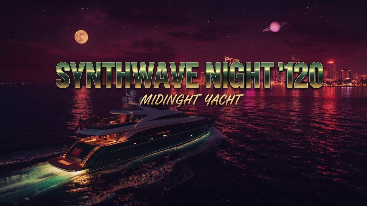 Midnight Yacht Cruise | 80s Synthwave Ocean Night Mix