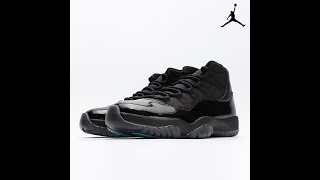 Nike Air Jordan Retro 11 XI Black 'Gamma Blue' Varsity Bred 378037-006