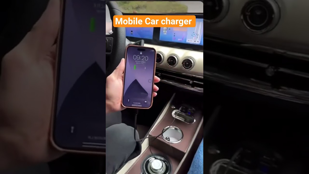 Mobile car charger for ios and android 
