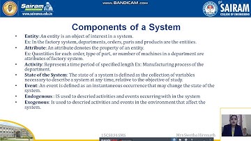 Lecture video_18CS834_Systems and System Environment_Swetha Hiremath