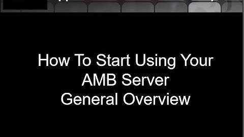 AMB CMS Mobile Apps Development Server : General Overview in the Dashboard
