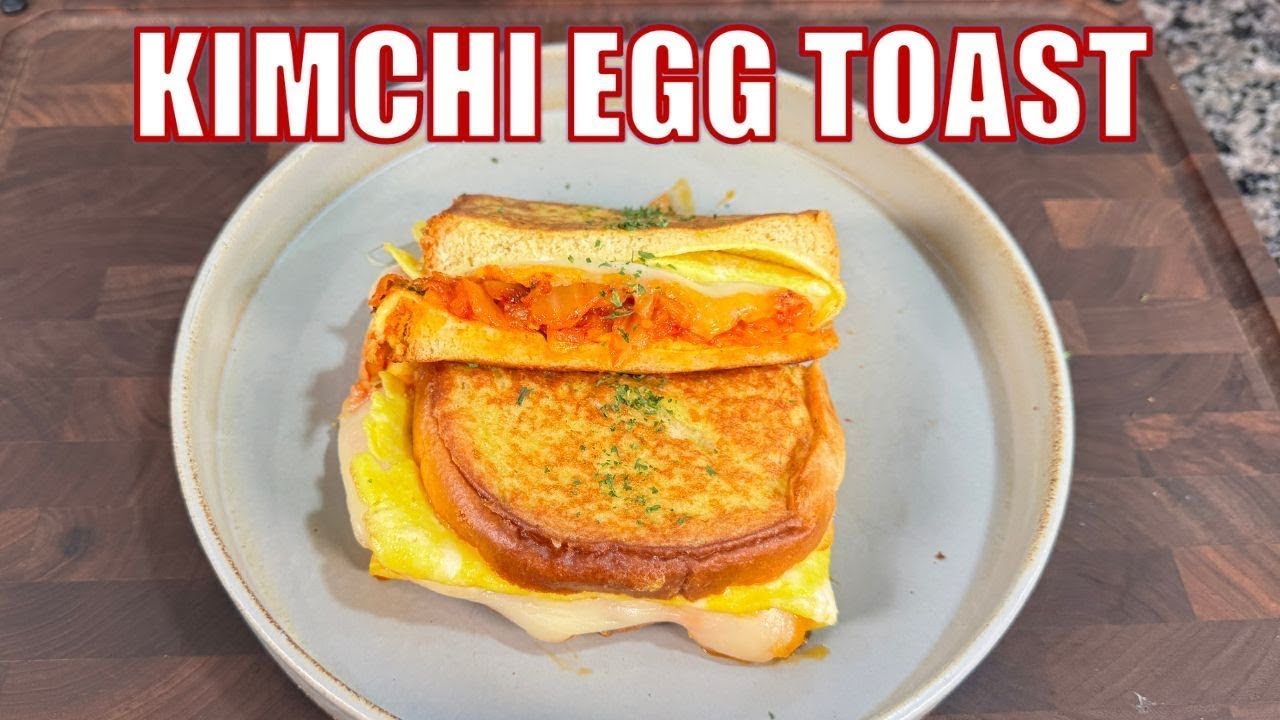 Easy and Delicious One Pan Kimchi Egg Toast🥪✨