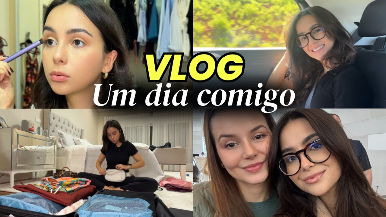 Um dia comigo em casa: tudo que faço antes de viajar ✈️ (mala, looks e salão)