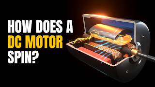How a DC Motor Works: Commutator, Back EMF & Torque in 3D