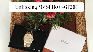 Unboxing my NEW Seiko SGF204 | Watch Review - YouTube